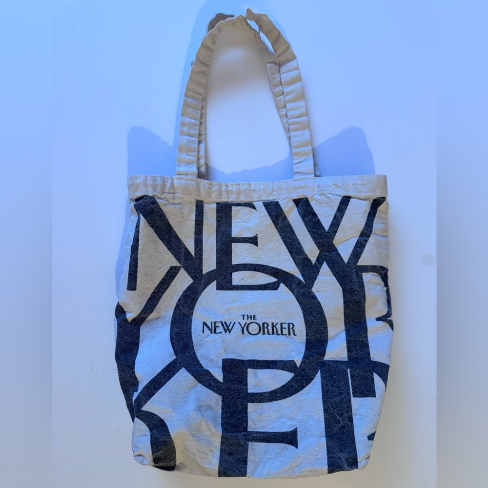 New Yorker Magazine Black and Cream Tote Bag FUC